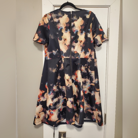 Watercolor Floral A-line Dress - Picture 2 of 4
